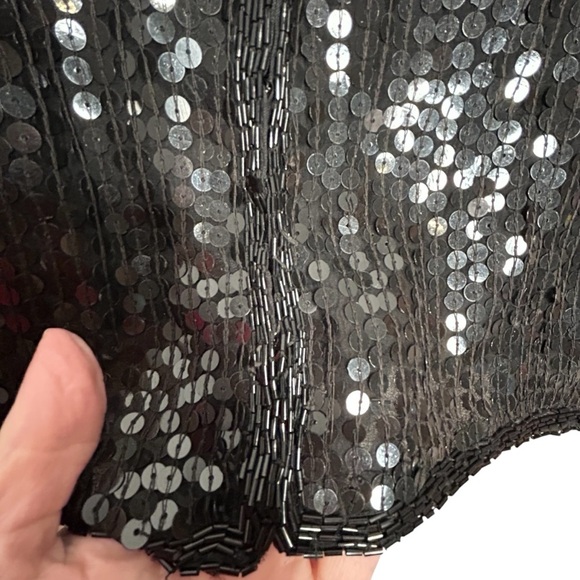 Stenay Black Vintage Heavily Beaded/Sequined Evening/Event Jacket Sz S - Picture 8 of 11